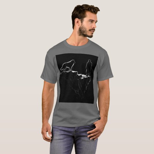 The Final Ascension – Lone Wolf Mindset Minimalist Tシャツ (正面フル)