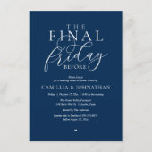 “The Final Friday Before” ロマンティックなリハーサルディナー 招待状 (正面)