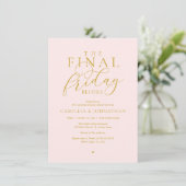 “The Final Friday Before” ロマンティックなリハーサルディナー 招待状 (スタンド正面)