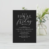“The Final Friday Before” ロマンティックなリハーサルディナー 招待状 (スタンド正面)