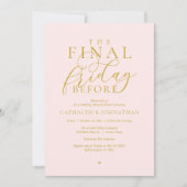 “The Final Friday Before” 高級リハーサルディナー 招待状 (正面)