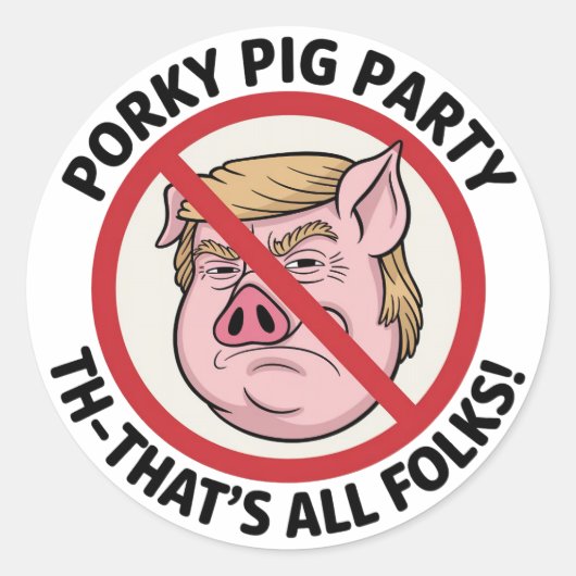 The Final Snort: Ending the Political Monopoly ラウンドシール (正面)