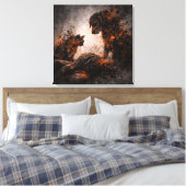 The Final Watch: A World Ending Memorial キャンバスプリント (インサイチュ (寝室))