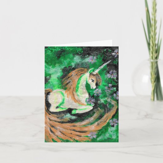 The Finger Painted Unicorn カード (正面)