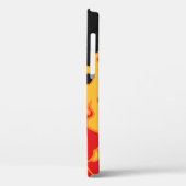 The fire. Flame tongues on a black background. Vin Case-Mate iPhoneケース (裏面 / 左)