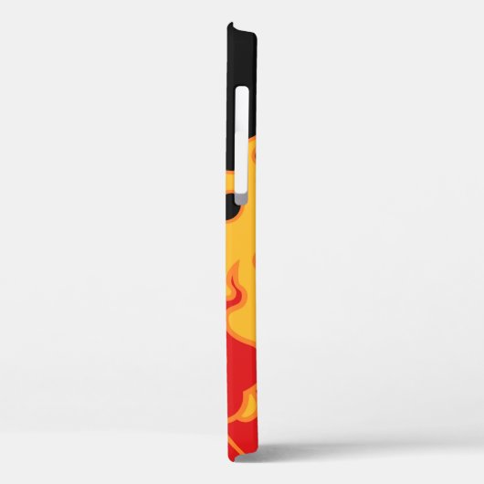 The fire. Flame tongues on a black background. Vin Case-Mate iPhoneケース (裏面 / 左)