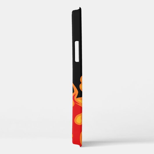 The fire. Flame tongues on a black background. Vin Case-Mate iPhoneケース (裏面 / 右)