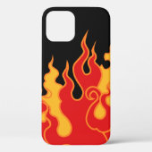 The fire. Flame tongues on a black background. Vin Case-Mate iPhoneケース (裏面)