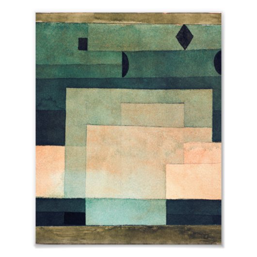 The Firmament Above the Temple (1922) by Paul klee フォトプリント (正面)
