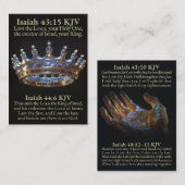The First and Last LORD King of Israel KJV Card 名刺 (正面/裏面)