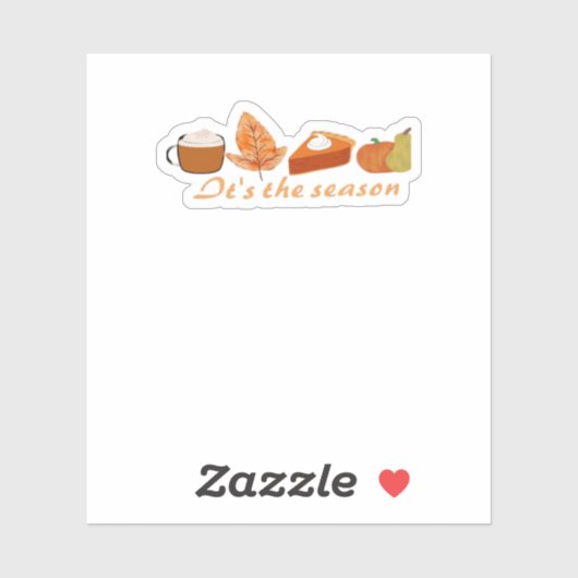 The First Day Of Fall Hello Fall シール (シート)