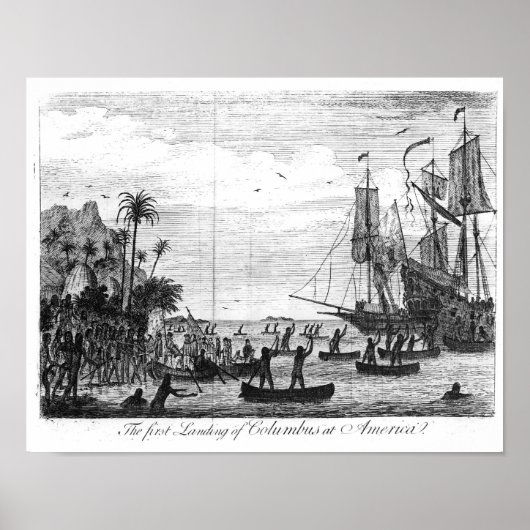 The First Landing of Columbus at America ポスター (正面)