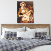 The First Lesson, pub. by Baxter, 1855 (プリント) キャンバスプリント (インサイチュ (寝室))