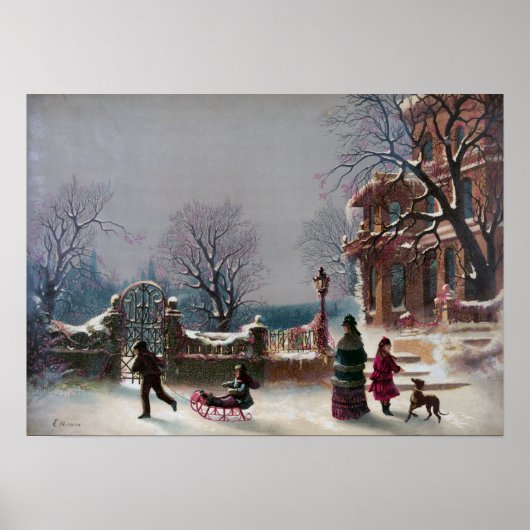 The First Snow Christmas scene ポスター (正面)