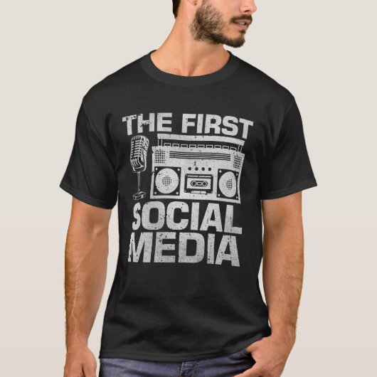The First Social Media Ham Radio Amateur Radio Ope Tシャツ (正面)