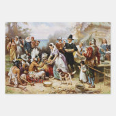 The First Thanksgiving, 1621, ラッピングペーパーシート (正面2)