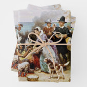The First Thanksgiving, 1621, ラッピングペーパーシート (インサイチュ)