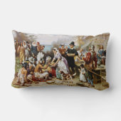 The First Thanksgiving, 1621, ランバークッション (裏面)