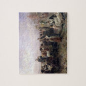 The First Thanksgiving at Plymouth by Brownscombe ジグソーパズル (縦)