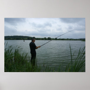 The fisherman in the evening ポスター