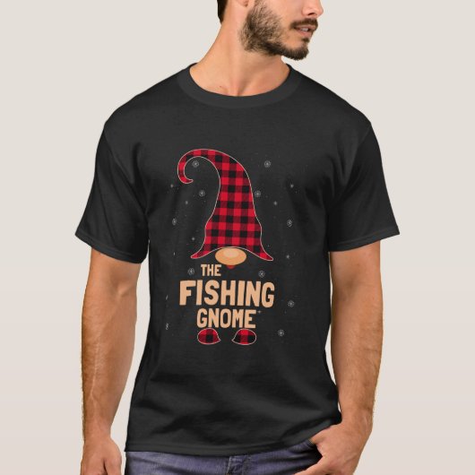 The Fishing Christmas Gnome Pajama  Tシャツ (正面)