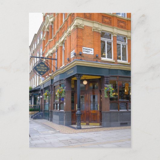 The Fitzroy Tavern、Fitzrovia、ロンドンUK ポストカード (正面)
