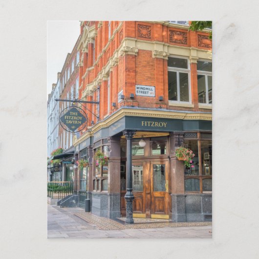 The Fitzroy Tavern, Fitzrovia, London UKポストカード ポストカード (正面)