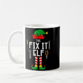 The Fix It Elf Christmas Family Matching Xmas Grou コーヒーマグカップ (左)