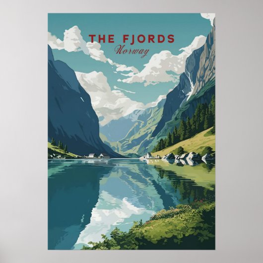 The Fjords, Norway ポスター (正面)