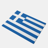 The flag of Greece  ドアマット (アングル)