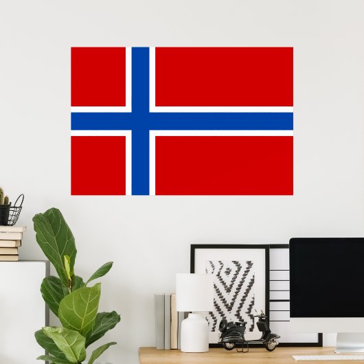 The Flag of Norway ポスター (ホームオフィス)