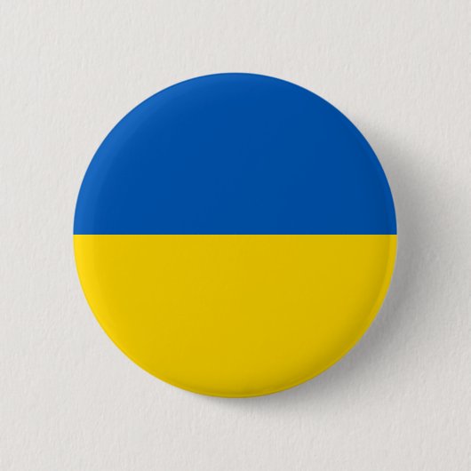 The Flag of Ukraine 缶バッジ (正面)