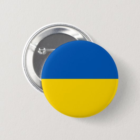 The Flag of Ukraine 缶バッジ (正面&裏面)