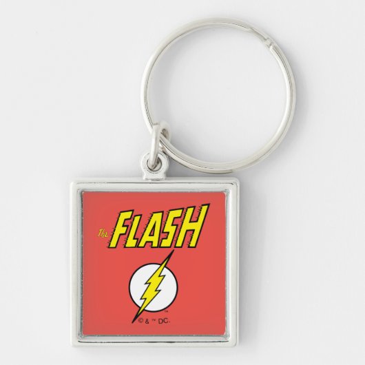 The Flash Name & Lightning Bolt Logo キーホルダー (正面)