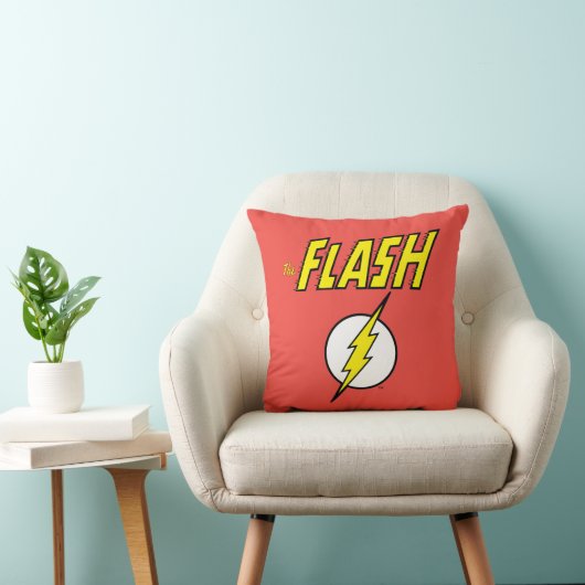 The Flash Name & Lightning Bolt Logo クッション (椅子)