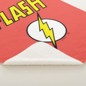 The Flash Name & Lightning Bolt Logo シェルパブランケット (3/4)