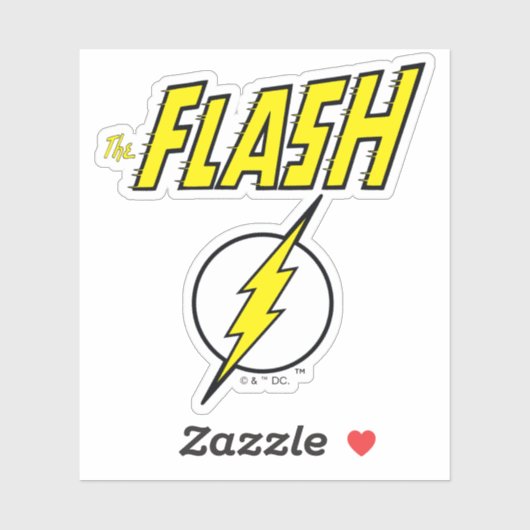 The Flash Name & Lightning Bolt Logo シール (シート)