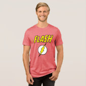 The Flash Name & Lightning Bolt Logo トライブレンドＴシャツ (正面全面)