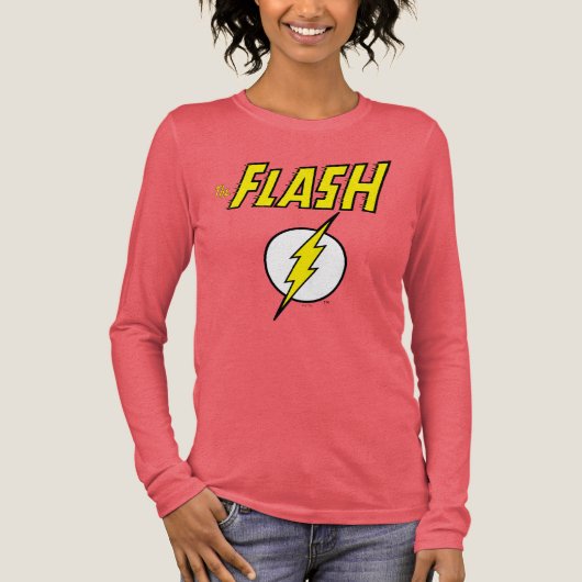 The Flash Name & Lightning Bolt Logo トライブレンドＴシャツ (正面)