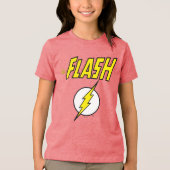 The Flash Name & Lightning Bolt Logo トライブレンドＴシャツ (正面)