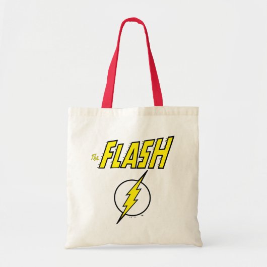 The Flash Name & Lightning Bolt Logo トートバッグ (正面)