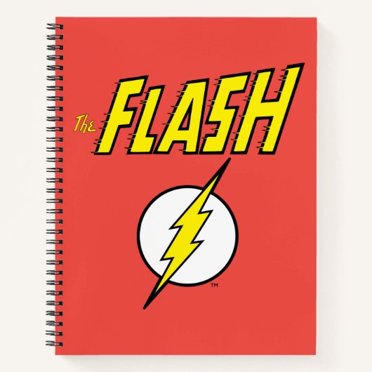 The Flash Name & Lightning Bolt Logo ノートブック (正面)