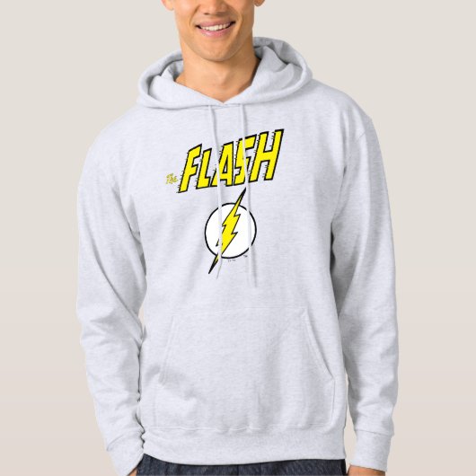 The Flash Name & Lightning Bolt Logo パーカ (正面)