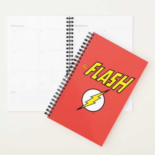 The Flash Name & Lightning Bolt Logo プランナー手帳 (ディスプレー)