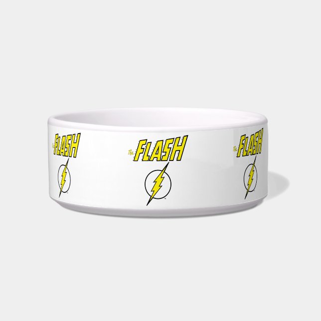 The Flash Name & Lightning Bolt Logo ボウル (正面)