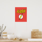 The Flash Name & Lightning Bolt Logo ポスター (キッチン)