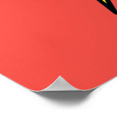 The Flash Name & Lightning Bolt Logo ポスター (角)