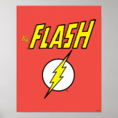 The Flash Name & Lightning Bolt Logo ポスター (正面)