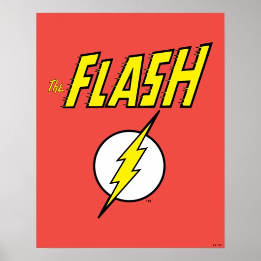 The Flash Name & Lightning Bolt Logo ポスター (正面)