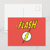 The Flash Name & Lightning Bolt Logo ポストカード (正面/裏面)